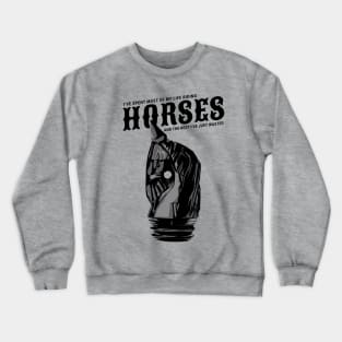 Vintage Handmade Wooden Horse Crewneck Sweatshirt